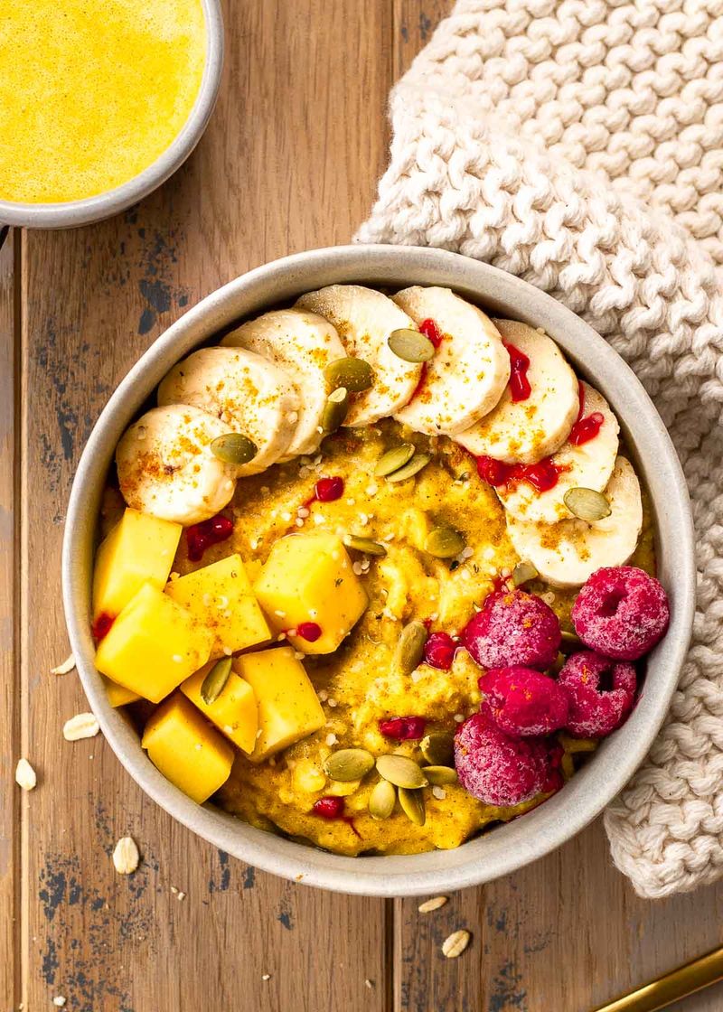 Golden Turmeric Oat Bowl