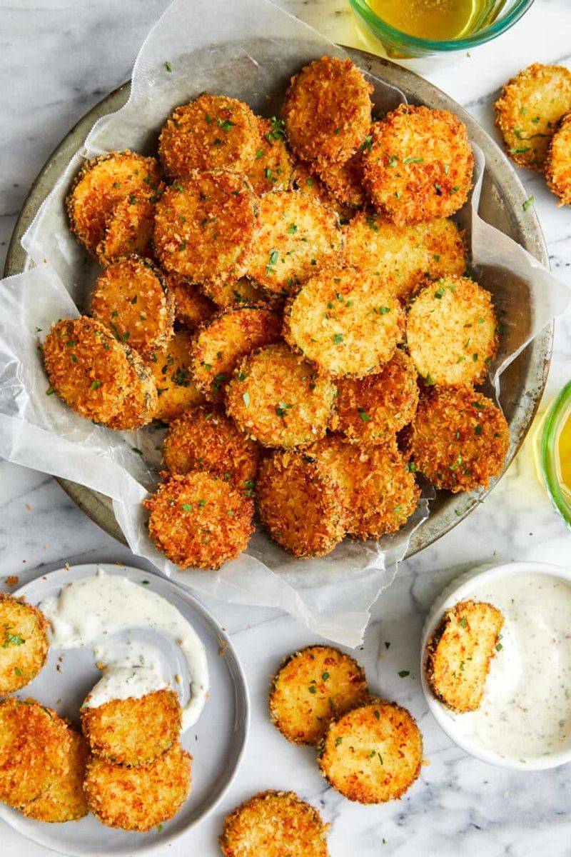 Zucchini Parmesan Crisps