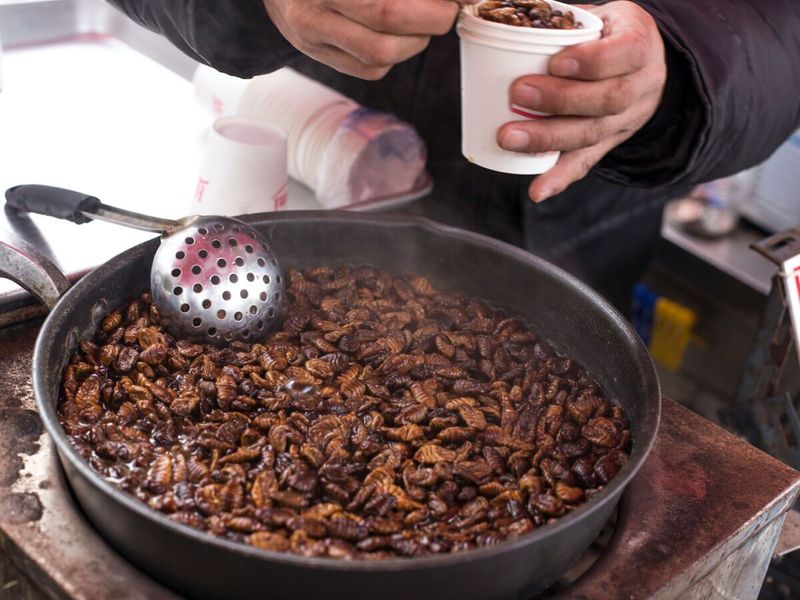 Beondegi (번데기) – Silkworm Pupae
