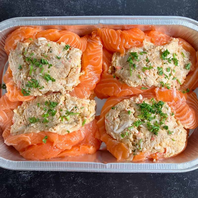 Stuffed Salmon With Crab