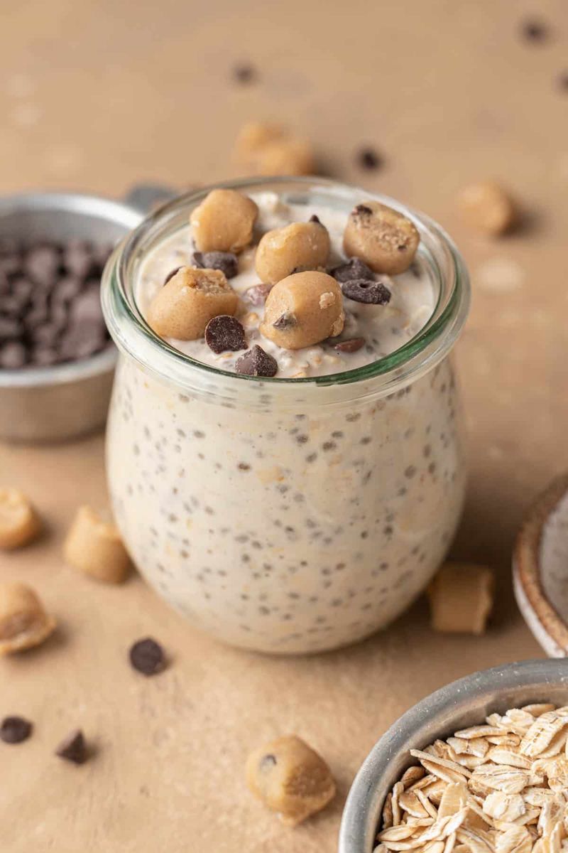 Chocolate Chip Cookie Dough Overnight Oats