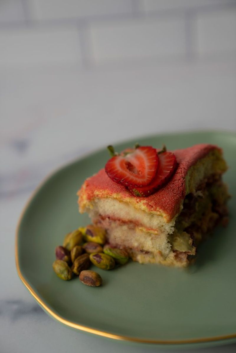 Cassata Pistachio and Berry Cake