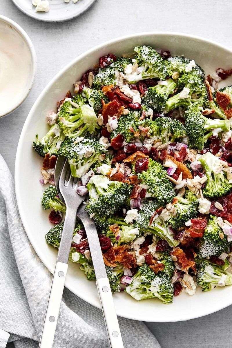 Broccoli Salad with Bacon and Almonds