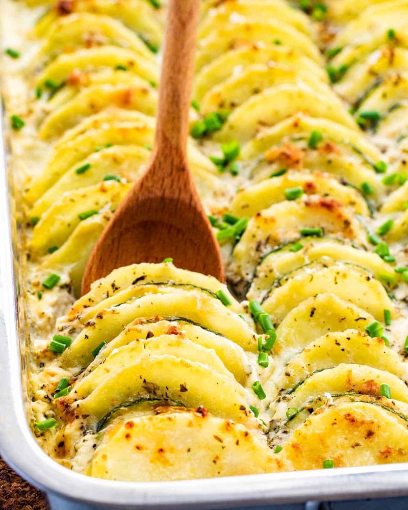 Zucchini Potato Gratin