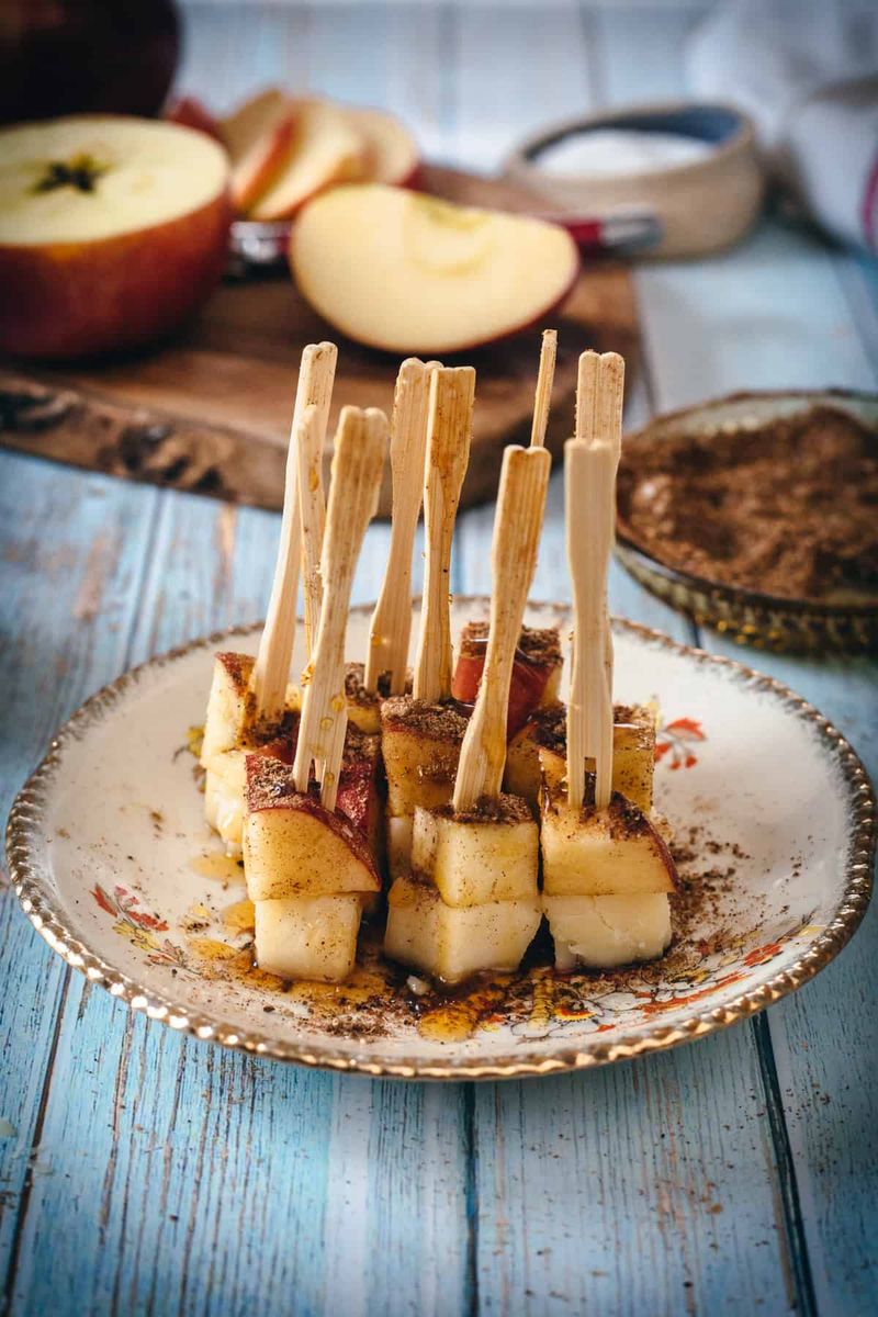 Cheese and Apple Slices