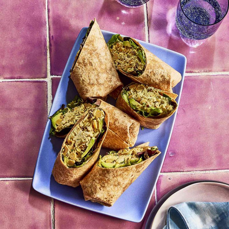 Turmeric Chicken & Avocado Wraps