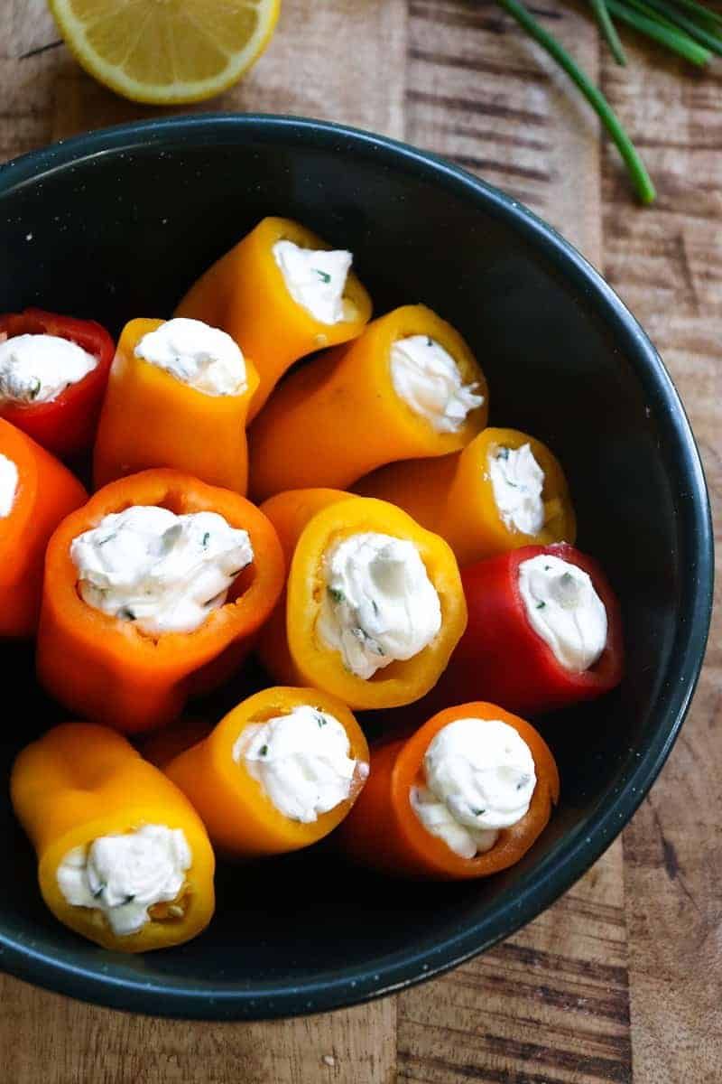 Cream Cheese-Stuffed Mini Peppers