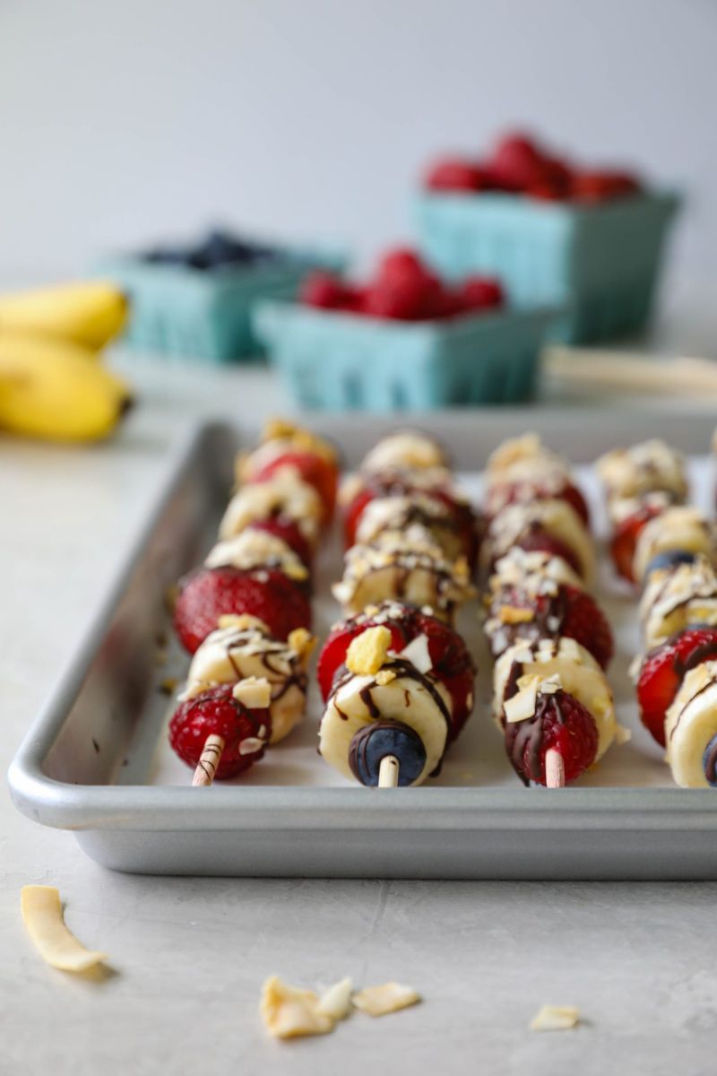 Refreshing Frozen Fruit Kabobs