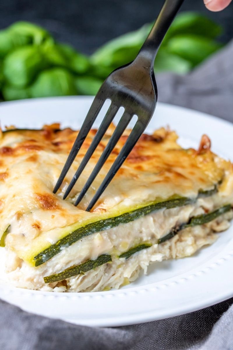 Keto Chicken Alfredo Bake