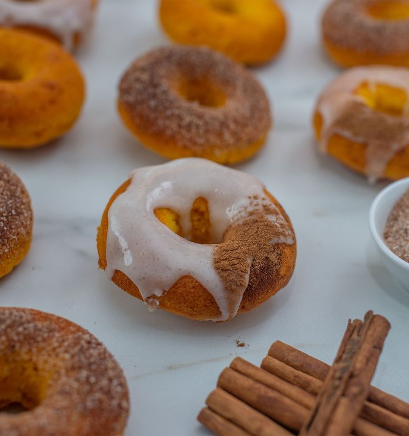 Air Fryer Pumpkin Donuts