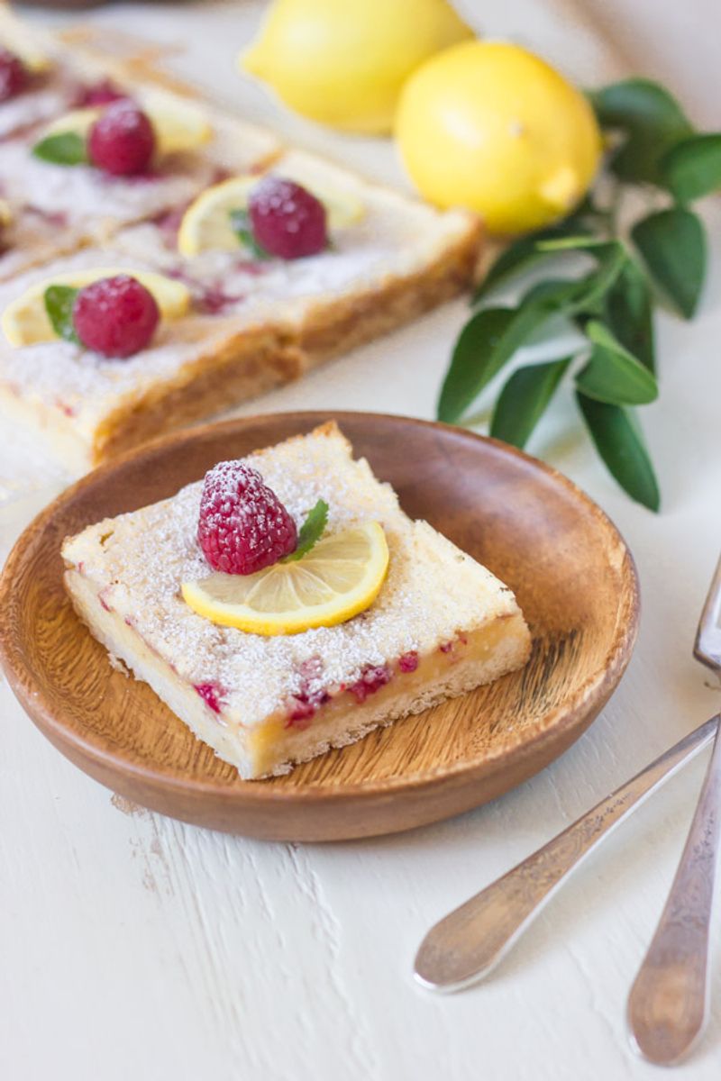 Raspberry Lemon Bars Burst