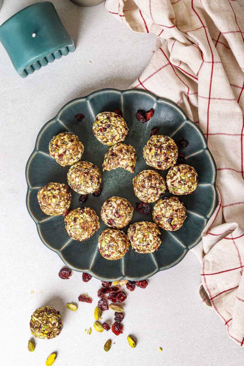 Cranberry-Pistachio Energy Balls