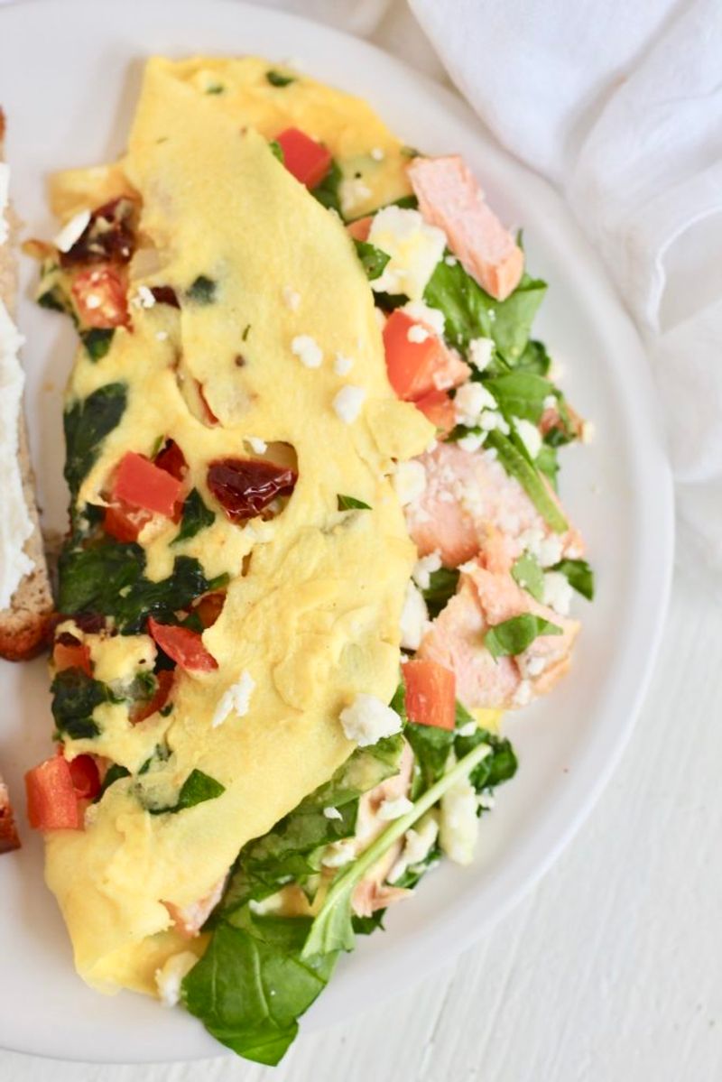 Mediterranean Breakfast Egg Scramble