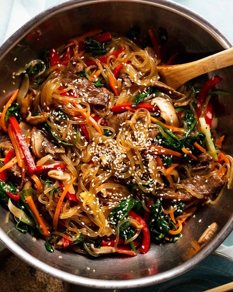Sweet Potato Noodles (Japchae)