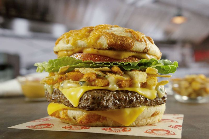 Loaded Nacho Triple Cheeseburger