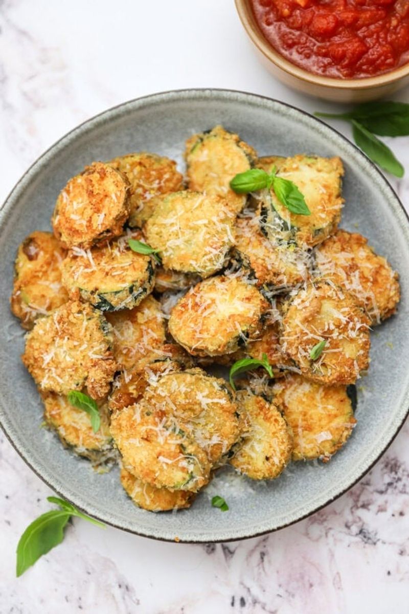Crispy Fried Zucchini Coins