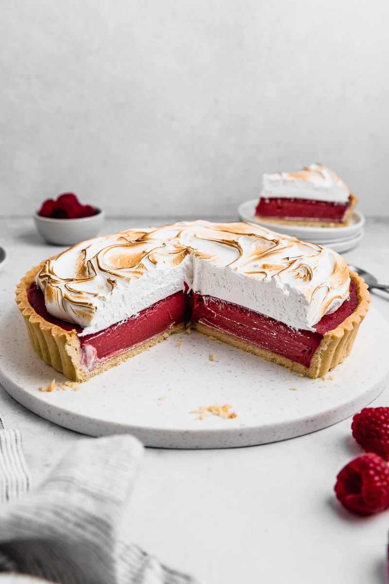 Lemon Meringue Pie + Raspberry Sorbet: Citrus Berry Zing