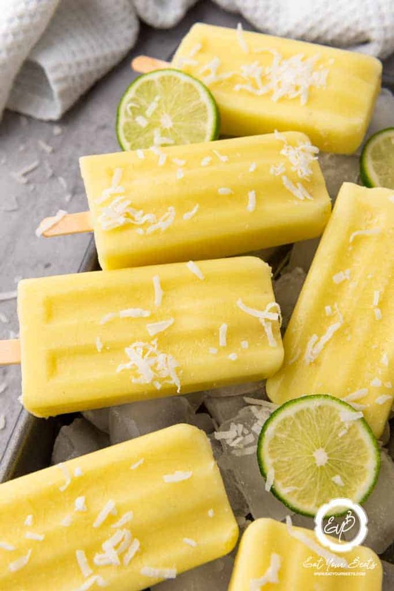 Pineapple Coconut Popsicles
