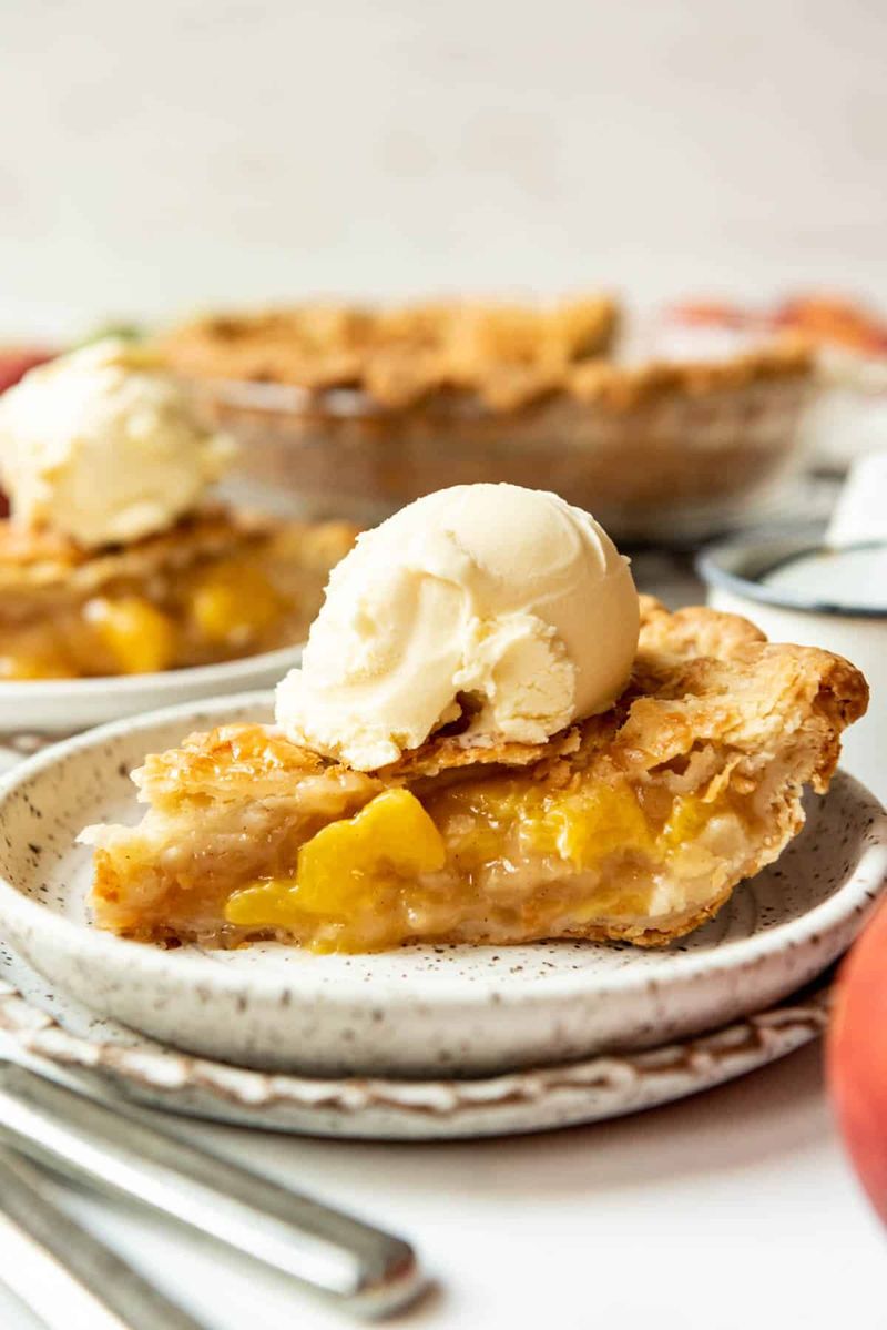 Peach Pie + Bourbon Vanilla Ice Cream: Southern Comfort