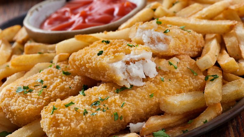Frozen Breaded Fish Sticks (Low-Quality Brands)