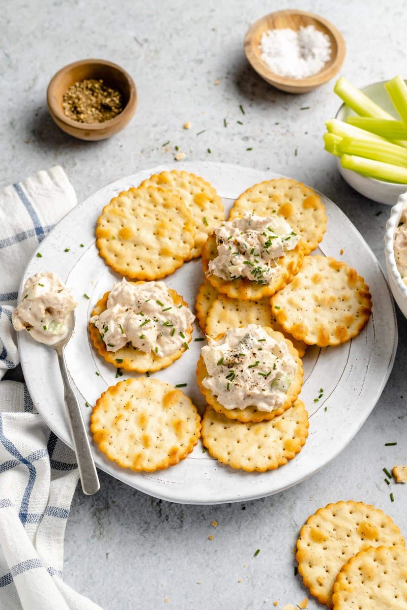Tuna Fish Salad with Crackers