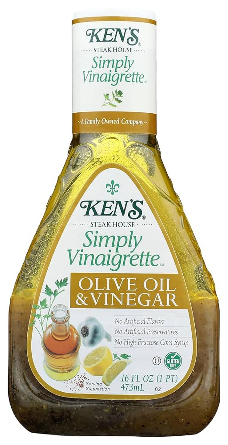 Ken's Steak House Simply Vinaigrette Olive Oil & Vinegar Salad Dressing