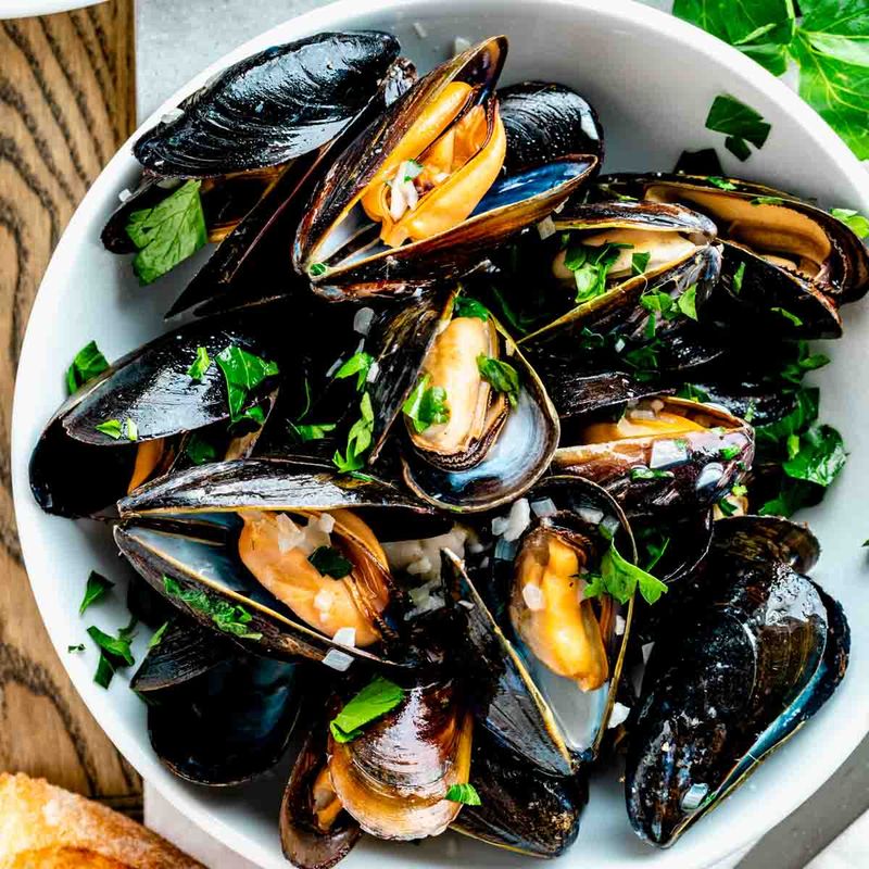 Steamed Mussels