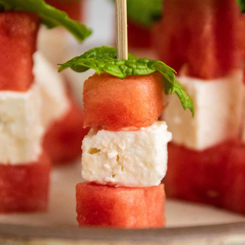 Watermelon Feta Bites