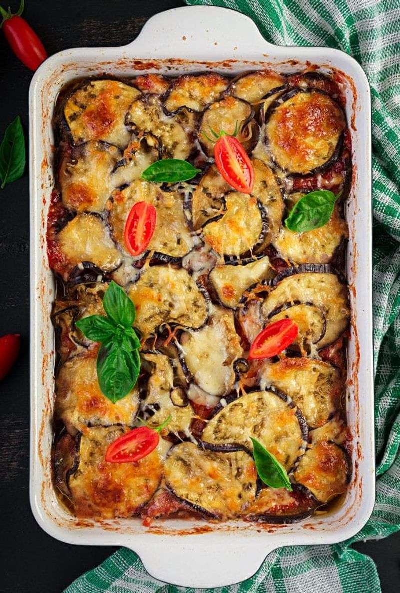 Eggplant and Ground Beef Casserole