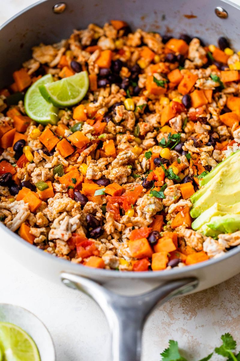 Turkey and Sweet Potato Skillet