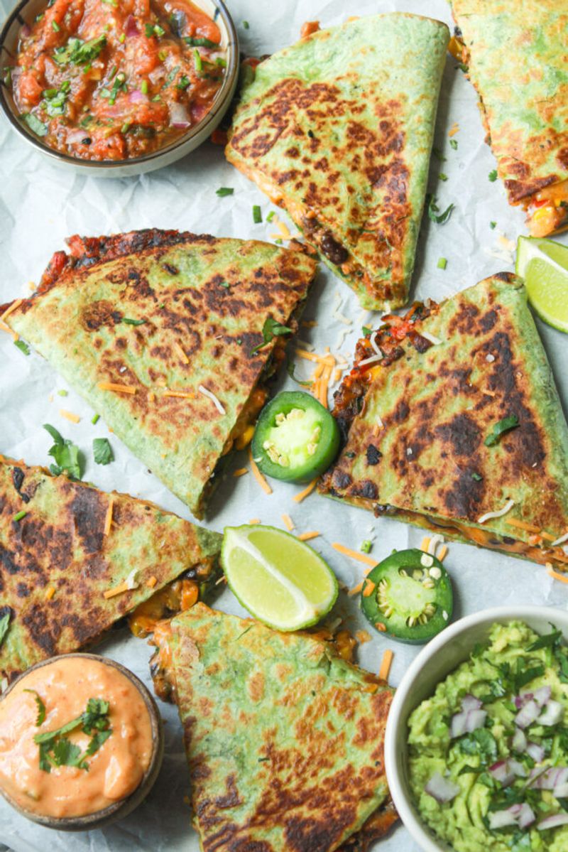 Quesadilla with Whatever's in the Fridge