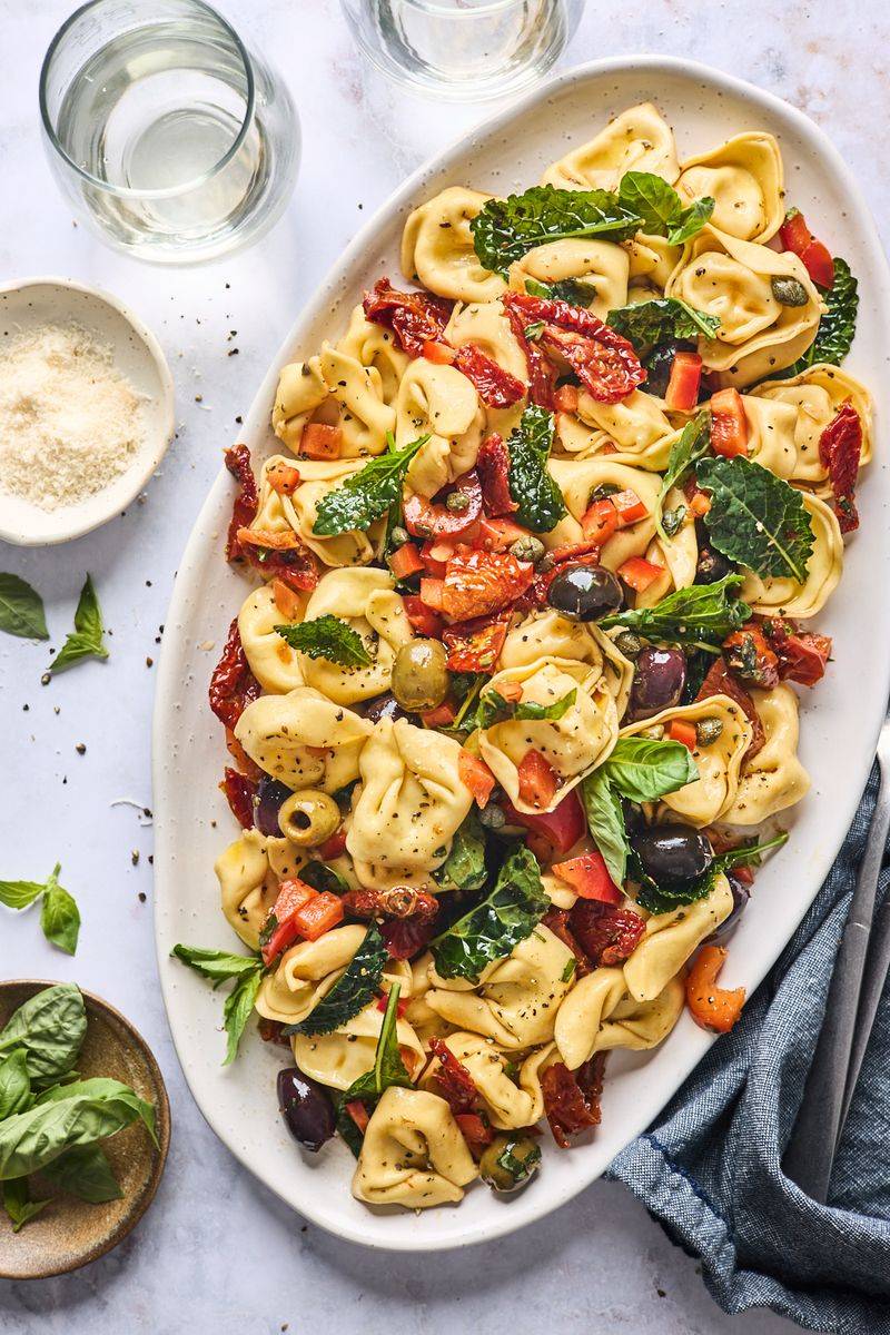 Chickpea Tortellini Salad