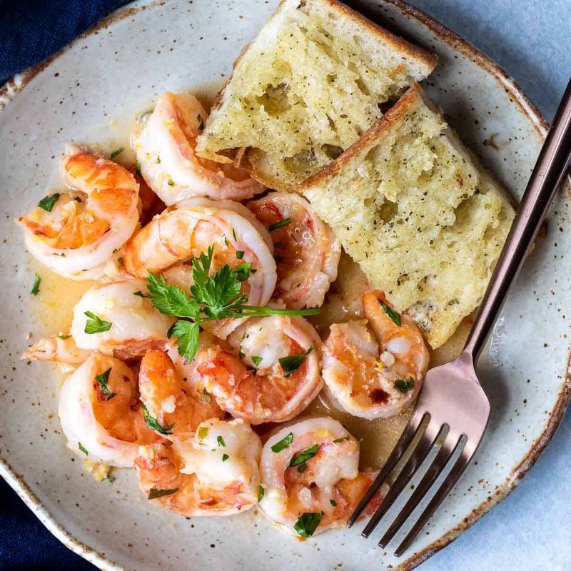 Garlicky Shrimp Scampi