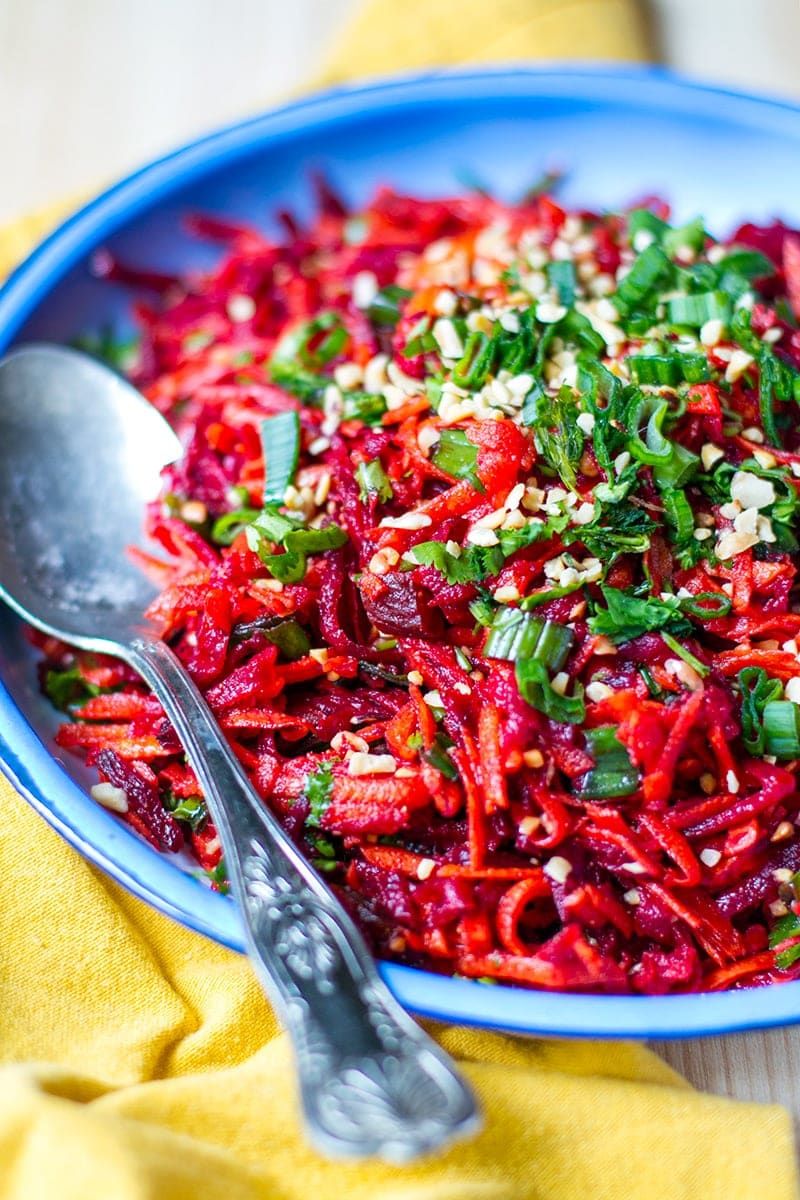 Moroccan Grated Carrot and Beet Salad