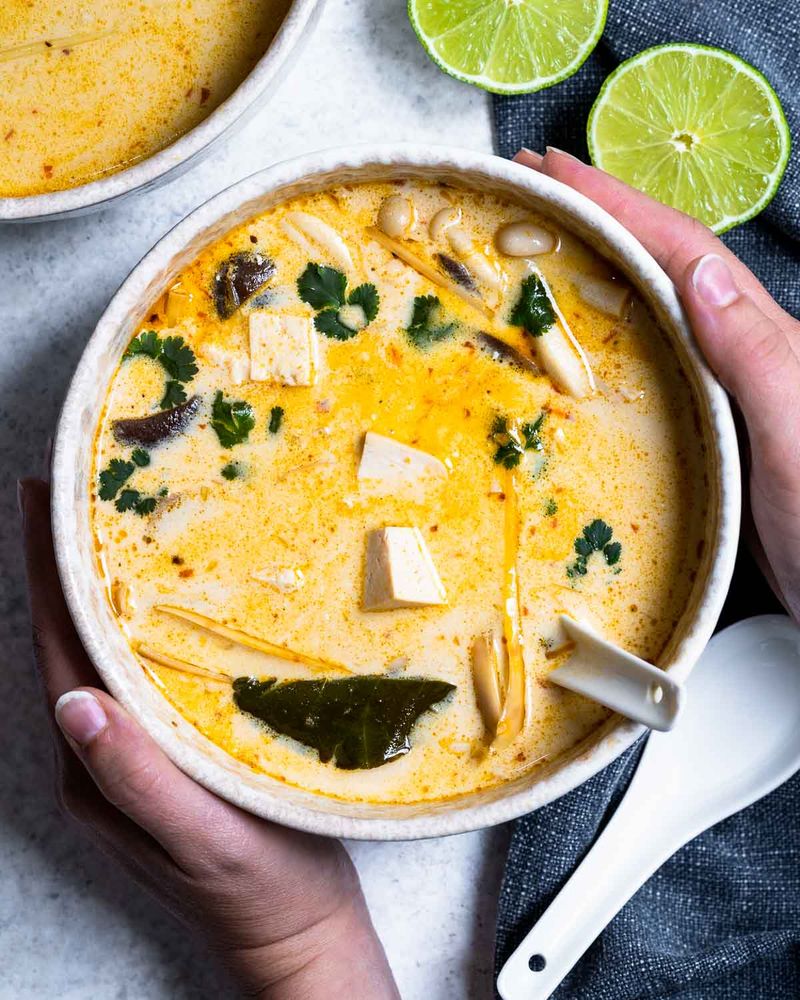 Thai Coconut Lemongrass Soup (Tom Kha-Inspired)
