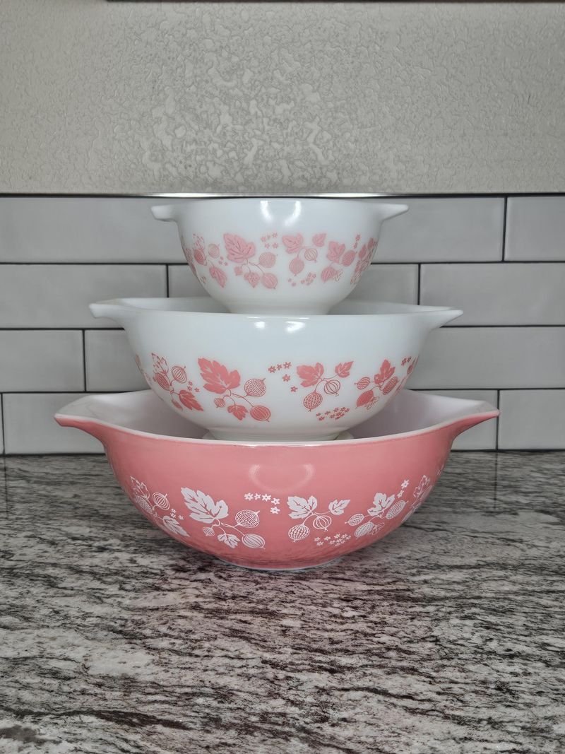 Colorful Pyrex Mixing Bowls