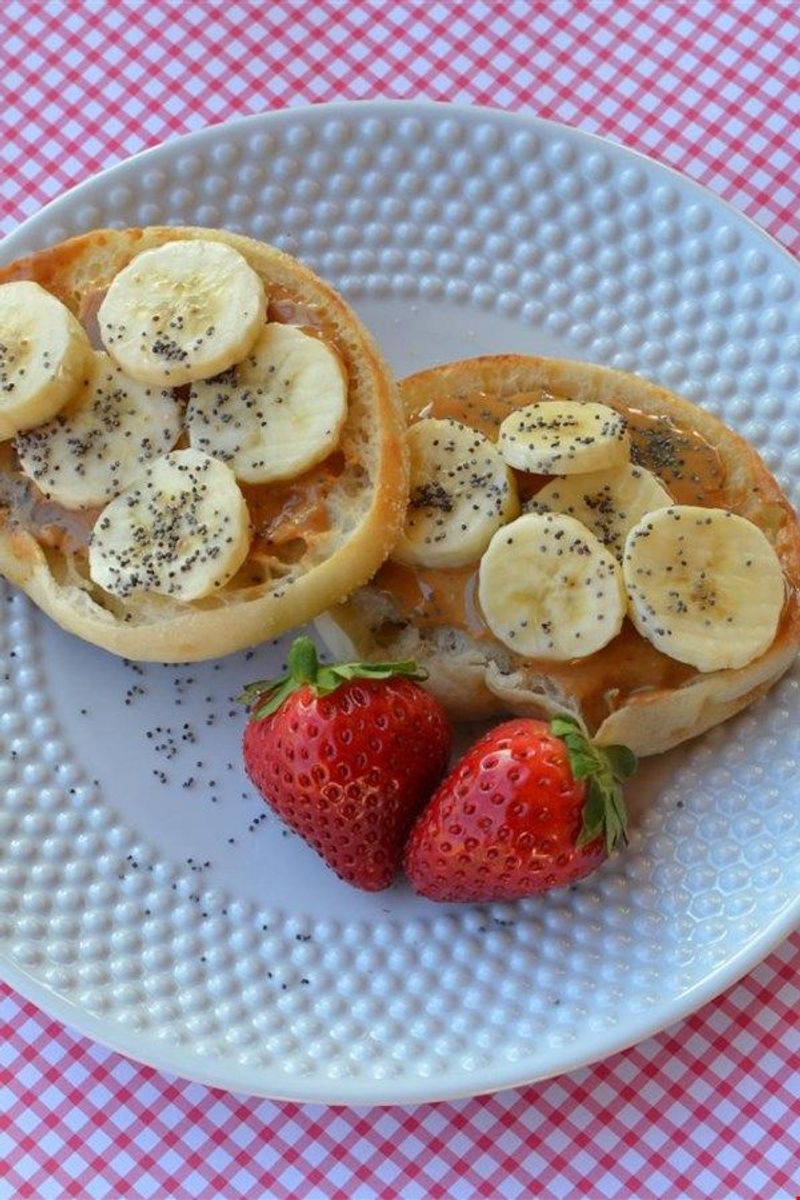 Peanut Butter-Banana English Muffin