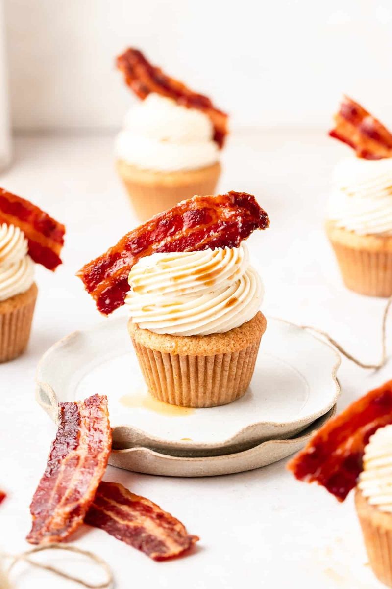 Bacon Maple Cupcake 