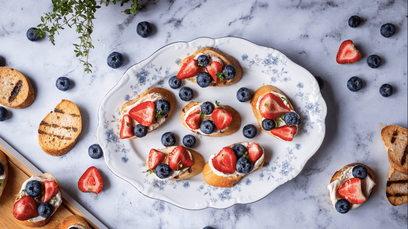 Summer Berry Crostini