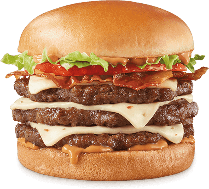 Dairy Queen ½ lb Triple Signature Flamethrower Stackburger