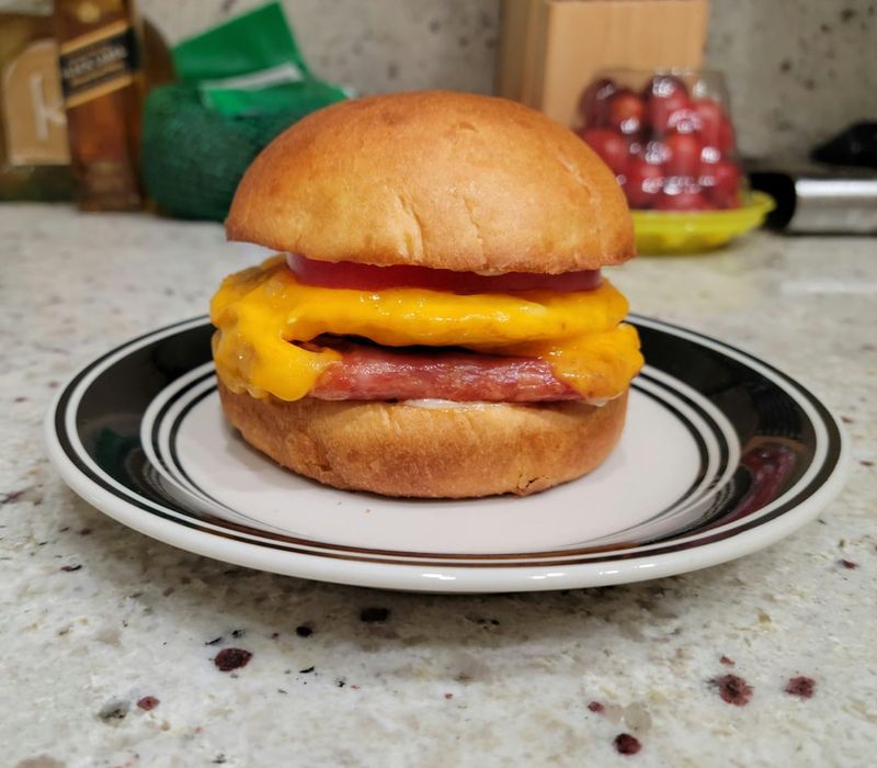 Spam and Mustard Sandwich