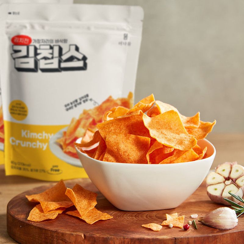 Kimchi-Flavored Snacks (김치 과자)
