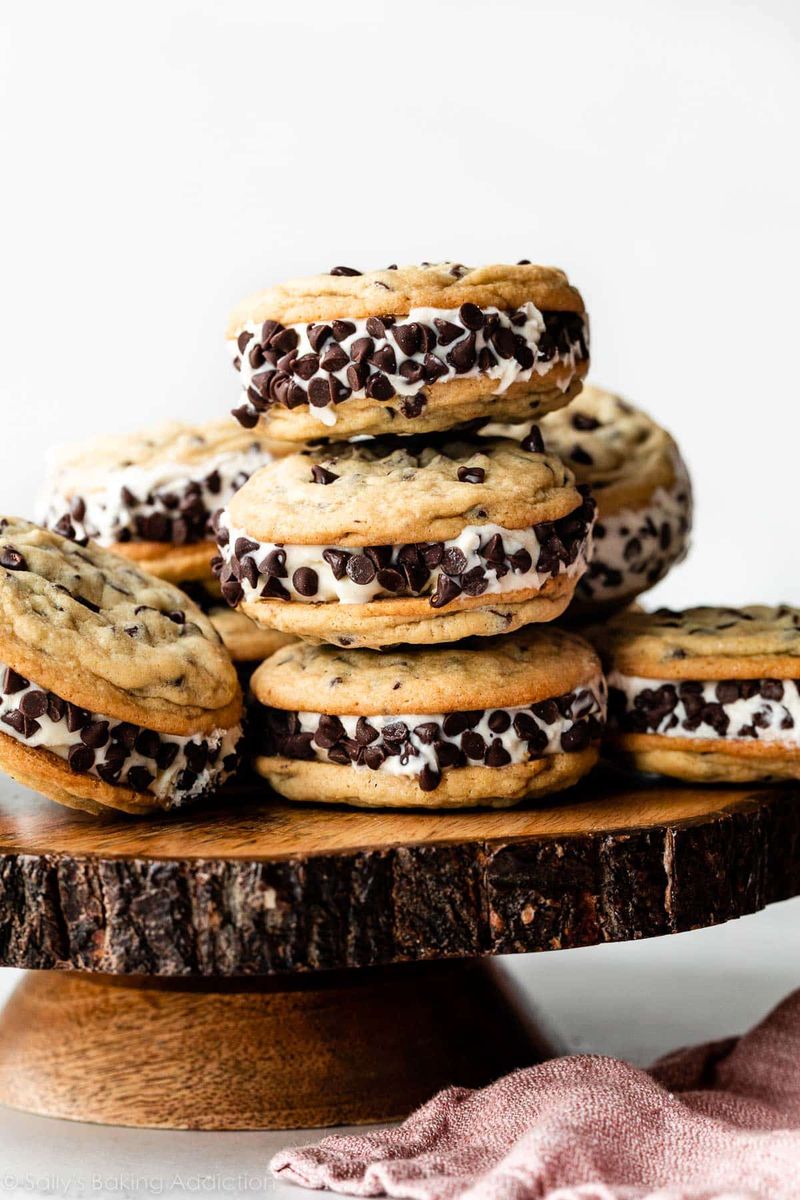 Ice Cream Sandwiches (Butter-Pecan, Chocolate Chip, Birthday Cake)