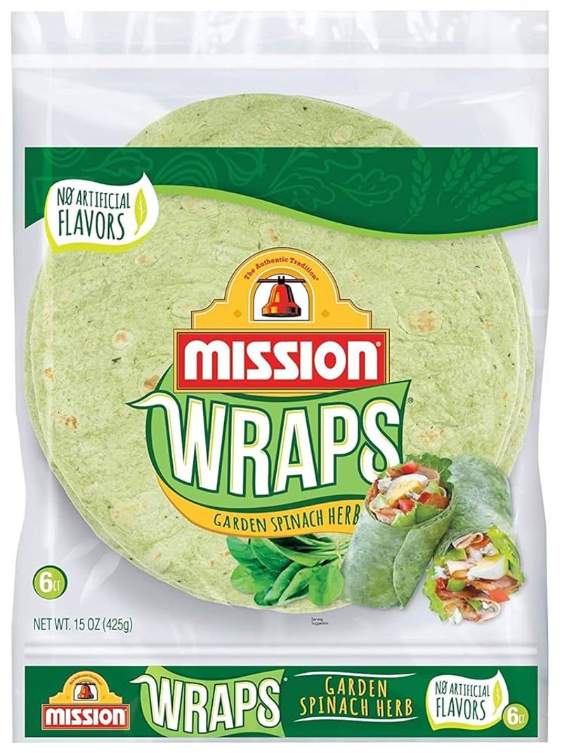 Store-Bought “Spinach” or “Tomato” Tortillas