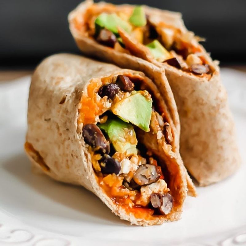 Breakfast Burrito with Black Beans