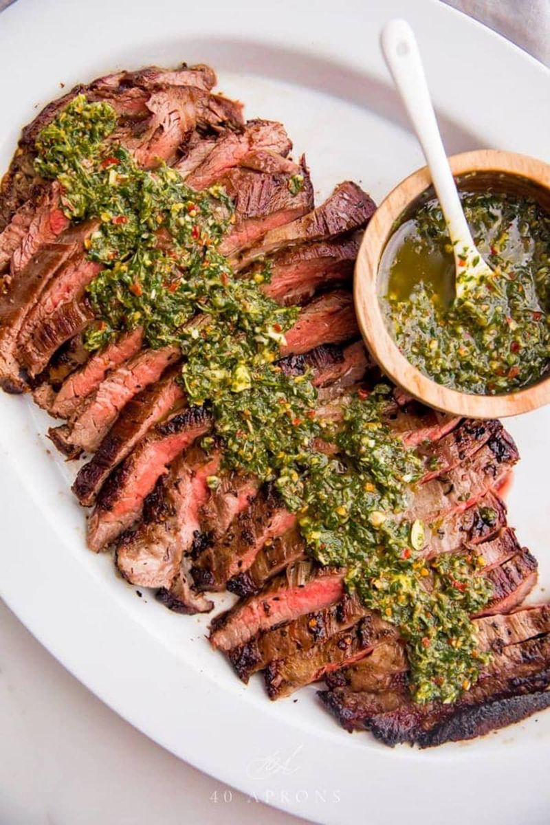 Steak with Chimichurri Sauce