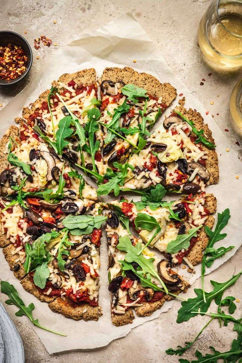 Cauliflower Crust Veggie Pizza
