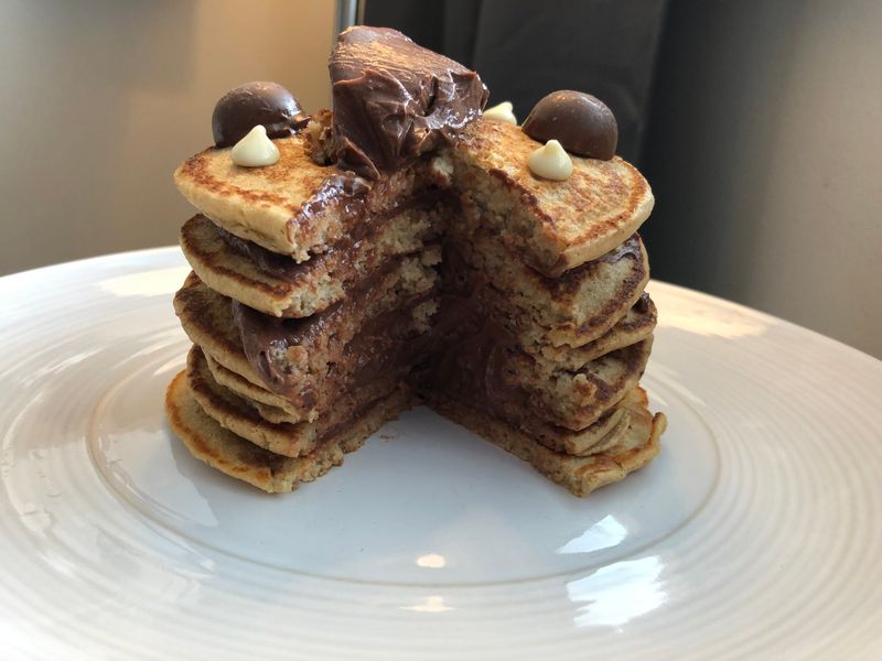 Chocolate Ice Cream Pancakes