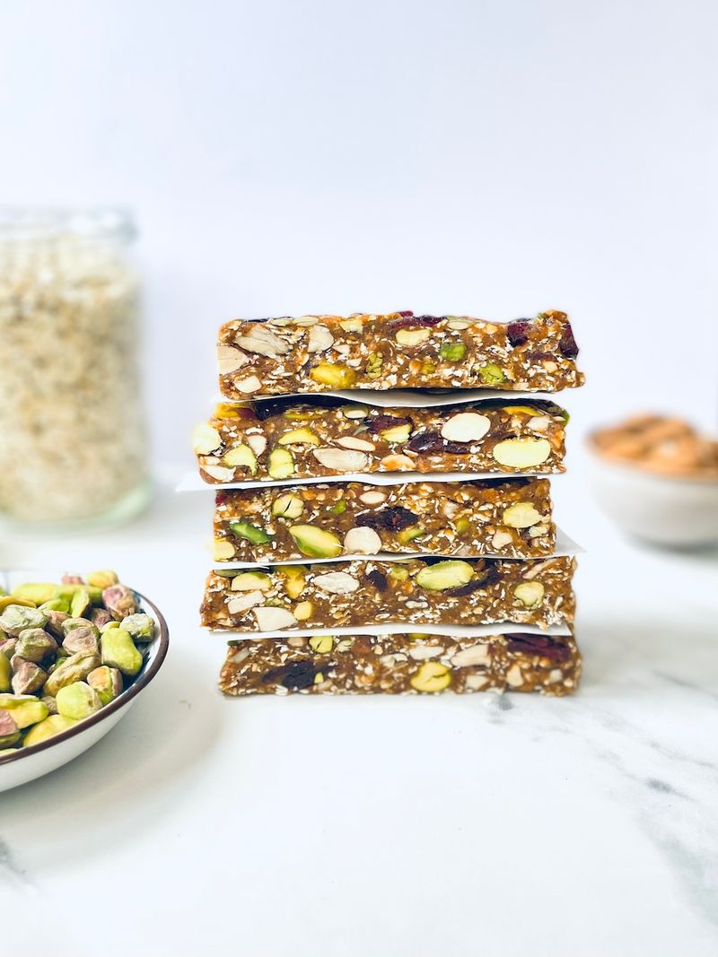 Pistachio Oat Squares