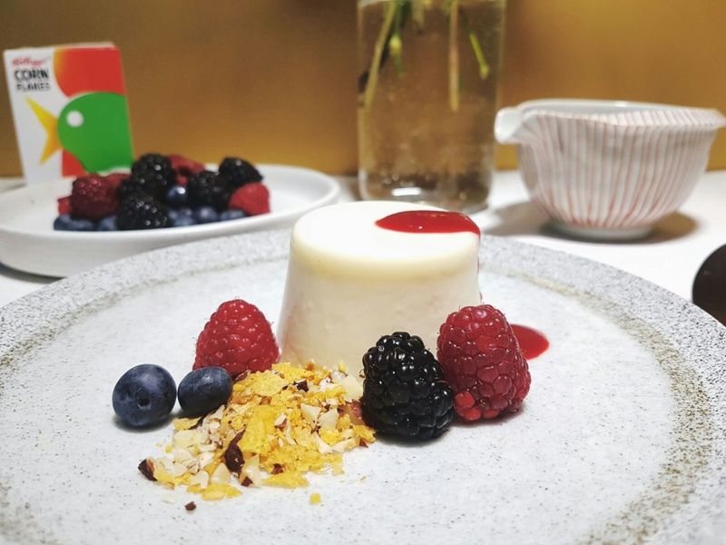 Cereal Milk Panna Cotta